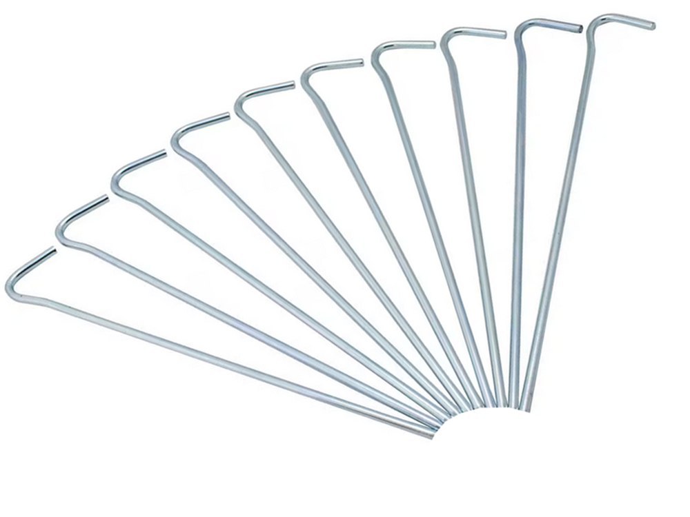 SZPILKI DO NAMIOTU MOCUJĄCE ŚLEDZIE KOTWY STAL 31CM 10SZT HAK HACZYK KOŁKI